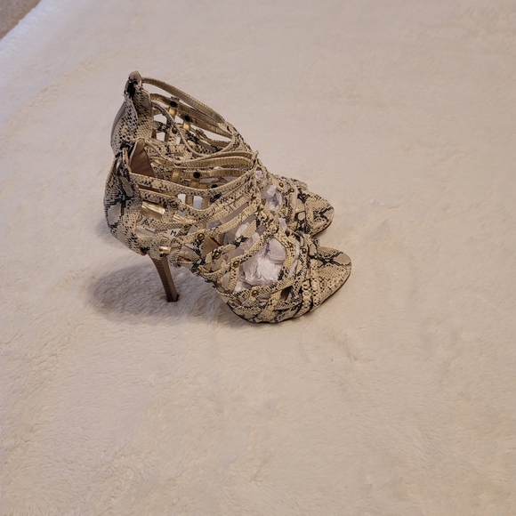 Steve Madden Candi snake skin cage heels - Picture 10 of 11